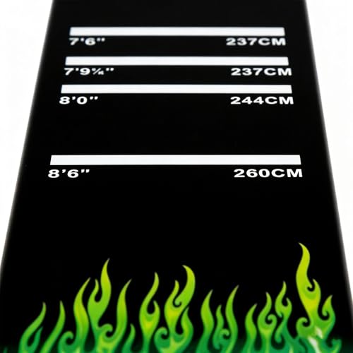 Professional Darts Mat, Non-Slip Rubber Dart Board Mats, Dart Carpet Mat with 4 Standard Throwing Lines Oche, Rubber Floor Protection Mats, for Pub, Bar, Club, Home, Party - color: Green