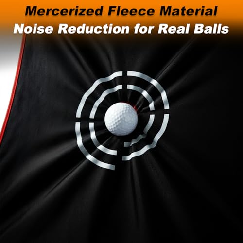 Gagalileo Golf Target Cloth: Protective Net Portable Easy Setup with S-Hooks & Ropes Indoor Outdoor Practice All Golfers Training Accuracy for Backyard Garage - size: 7.8X5X3.6FT