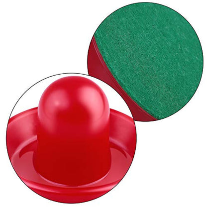 URATOT Air Hockey Accessories - Pushers, Pucks & Paddles (4 Pushers, 8 Red Pucks, 8 Green Pads) - color: Red, Green, Royal Blue, Black