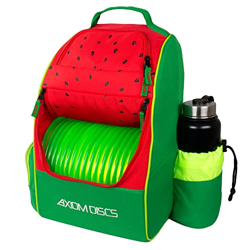 Axiom Discs Shuttle Disc Golf Backpack Bag (Choose Your Style and Color) - color: Watermelon Edition, style: Without Velcro Side Panel