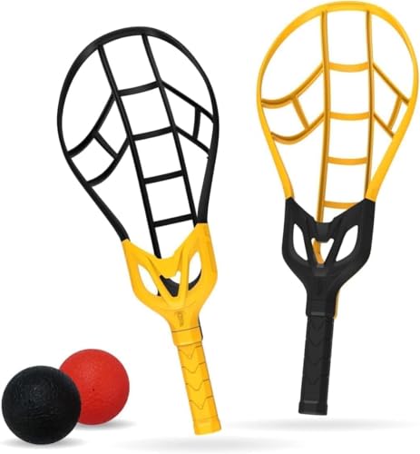 Wham-O Game Time Trac-Ball II. with or Without 2 Rackets. Air Action Balls for Outdoor Play for Kids & Adults of All Ages | Original Tracball & Other Outdoor Games - style: With Rackets