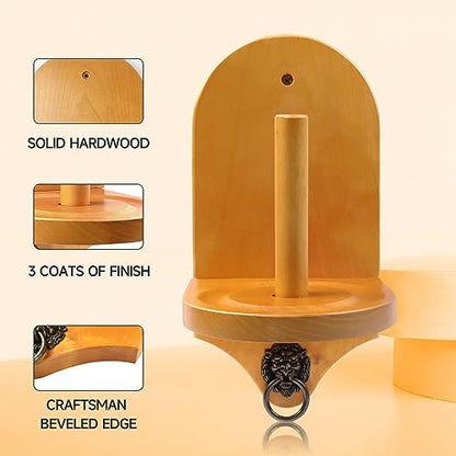 GSE Games & Sports Expert Billiard Wall Mounted Wood Cone Chalk Holder, Pool Table Cone Chalk Holder, Billiards Accessories (3 Colors Available) - color: Oak