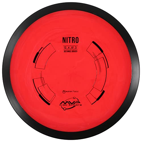 MVP Disc Sports Neutron Nitro Disc Golf Distance Driver (Colors May Vary) - size: 170-175g