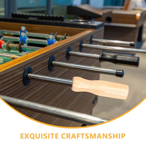 balacoo Ergonomic Solid Wood Foosball Table Handles Non-Slip Replacement Soccer Table Grip Parts 4.92 Inch for Home Game Room Play