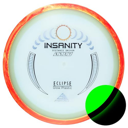 Axiom Discs Eclipse Glow 2.0 Insanity Disc Golf Distance Driver (Colors May Vary) - size: 170-175g