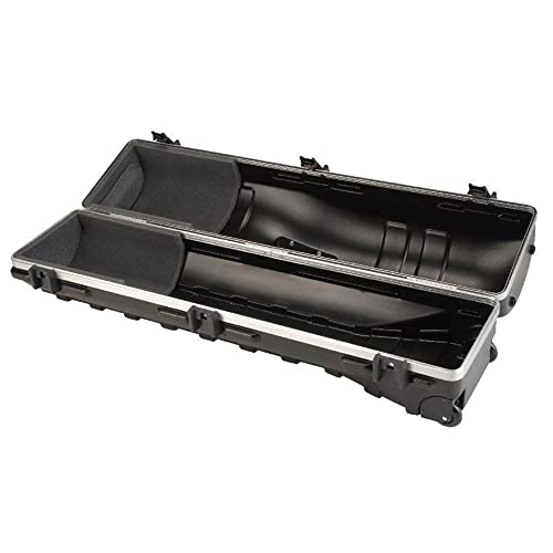 SKB Staff ATA Hard Shell Plastic Golf Travel Case for Cart Bags with 2 Wheels - Heavy-Duty Rolling Club and Driver Carrier for Airline Transport, Impact-Resistant with TSA Locking Latches - size: Medium