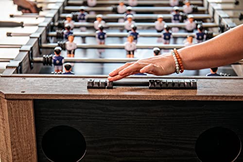 Triumph 56" 4-in-1 Swivel Multi-Game Table - Air Hockey, Billiards, Foosball, Ping Pong - Rustic Wood Grain Finish