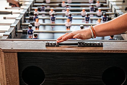 Triumph 56" 4-in-1 Swivel Multi-Game Table - Air Hockey, Billiards, Foosball, Ping Pong - Rustic Wood Grain Finish