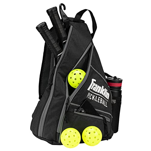 Franklin Sports Pickleball Bags - Sling Bag Backpack for Gear + Equipment - Men + Women - Holds Paddles, Balls + Accessories - color: Charcoal, size: One Size