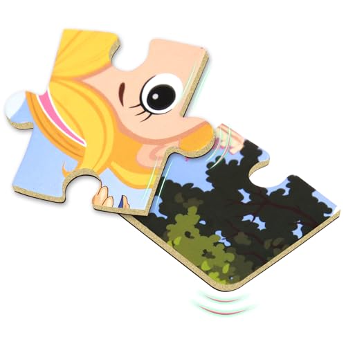 Magnetic Puzzles for Kids 3-5, 3-in-1 Princess Unicorn Mermaid Travel Puzzles for Kids Ages 4-6, Car Airplane Road Trip Activities Toys, Gifts for Girls