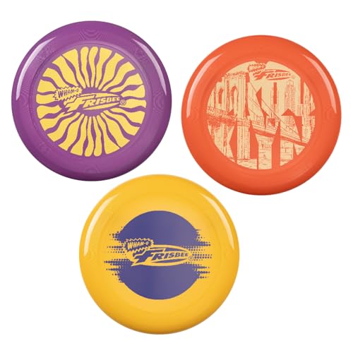 Frisbee Cool Flyer 3 Pack Flying Disc, 9.95 Inch Sports Disc Lightweight Durable for Outdoor Beach Park Backyard Game - 130g