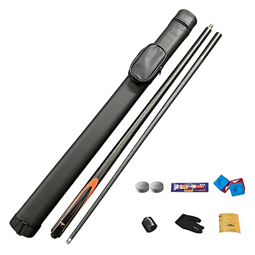 Carbon Fiber Pool Cue Stick 9.5mm Low Deflection Billiard Cue Set with Case Accessories Professional Snooker Table Cue for Home Bars Pool Halls, Gray3 - color: Gray3