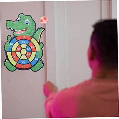 Lightweight Portable Boys and Girls Dartboard 1 Set Sticky Ball Game Enhance Hand-Eye Coordination