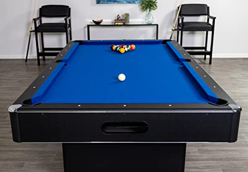 Hathaway Hustler Tournament Pool Table – Includes Cue Sticks, Billiard Balls, Automatic Ball Return – Perfect for Competitive Players and Family Games Room - size: 8-Feet