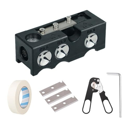 10-in-1 Billiards Cue Tip Shaper,Pool Cue Repair Kit,Pool Cue Tips Replacement Kit,Billiards Accessories for Repair and Replacement or Shaping Cue Tips Tool Kit,Pool Cue Accessories