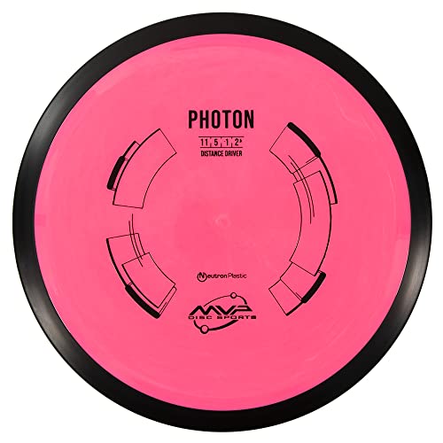 MVP Disc Sports Neutron Photon Disc Golf Distance Driver (Colors May Vary) - size: 165-170g