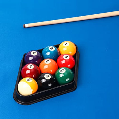 GSE Games & Sports Expert Black Plastic Billiard Pool Ball 8-Ball Triangle Racks / 9-Ball Diamond Pool Ball Racks Fit Standard 2-1/4" Billiard Pool Balls - color: Diamond Rack