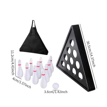 Tabletop Shuffleboard Bowling Pins Set Indoor Outdoor Shuffleboard Game for
