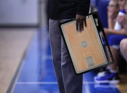Murray Sporting Goods Premium Coaches Clipboard | Double-Sided Dry Erase Marker Board for Basketball, Baseball, Soccer, Football, Hockey (Marker Included) - style: Basketball