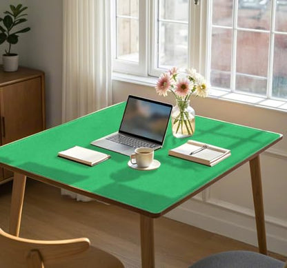 Square Large Tabletop Game Playmat,Used for Playing Poker,Mahjong,Playing Cards,and Role-Playing Games, with Thick Seam Edge,Waterproof,and Anti Slip(60 * 60cm*2mm) Green - color: 60*60*0.2cmGreen, size: 60*60*0.2cm