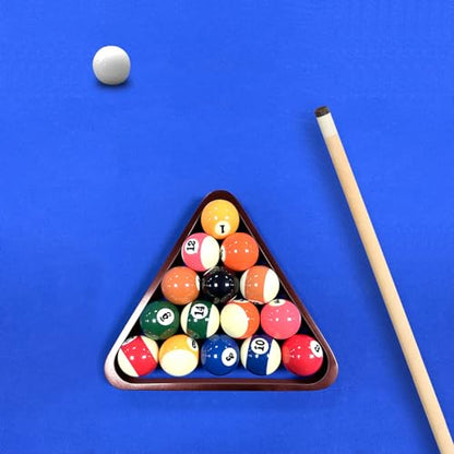 Solid Wood Pool Ball Rack Billiard Ball Triangle Rack, Pool Table Ball Holder Positioning Rack,2-1/4" Pool Ball Rack - color: Burgundy
