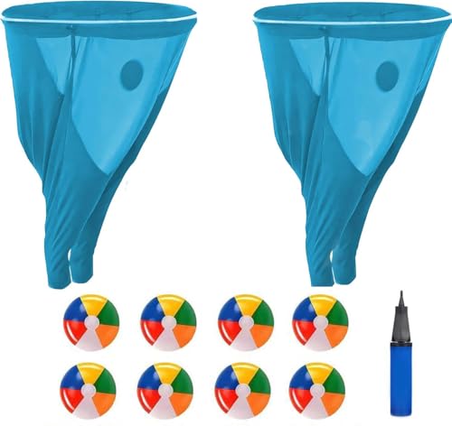 Granny Pants Yard Game Set with Bouncy Balls, Oversized Granny Pants Outdoor Game for Adults and Kids, Family Birthday Christmas Backyard Parties and Field Day & Team Games - color: 2PCS-Blue