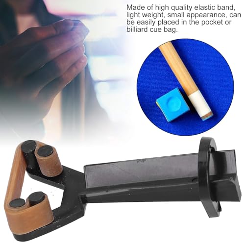 HERCHR 3PCS Billiard Cue Clamps Pool Cue Tip Clamp Cue Stick Tip Repair Kit Y-Shaped Elastic Cue Tip Fastener Pool Cue Repair Tip Kit for Billiard Table Cue Tips Snooker Accessories