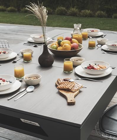 CORNILLEAU Classic Outdoor Billiard Table (Black) - 7ft Convertible Pool Table to Dining Table - Weatherproof & Durable - Includes Accessories - Made in France - style: Wood Decor