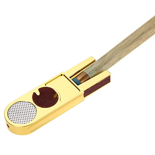 ZJchao Pool Tip Shaper, Pool Stick Accessories 3 in 1 Multifunction Billiard Tip Trimmer Shaper Tapper Repair Tool Accessory
