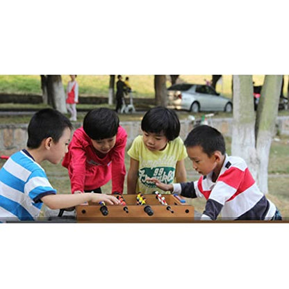 Mini Table Top Foosball Game for Kids and Adults - Portable Mini Billiard Soccer Game with 2 Cues & 16 Balls - Indoor Entertainment Home Leisure Family Play - Great Gift Idea for