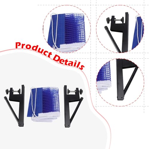 Table Tennis Net Posts Set Stable Equipment for Games Competition Training