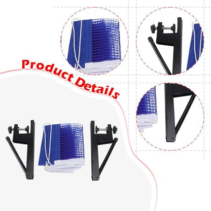 Table Tennis Net Posts Set Stable Equipment for Games Competition Training