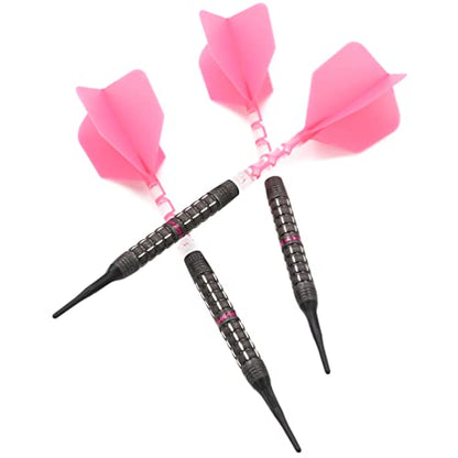 CUESOUL SEAT 18g 90% Tungsten Soft Tip Dart Set with Oil Paint Finished and Unifying ROST T19 Flight
