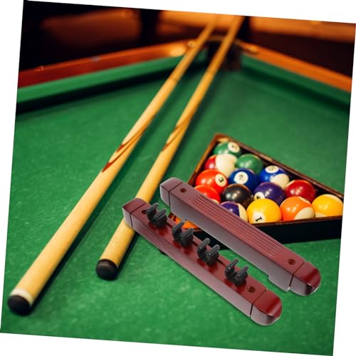 BESPORTBLE 1set Billiard Rack Holder Wall-mounted Wooden Display Stand for Pool Cues Space-saving Design Construction Easy Installation Storage for Billiard Accessories Wine