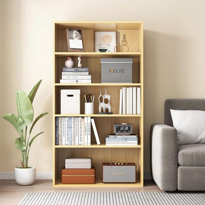 NELYE Basic Open Shelf Bookcase - 3-Tier Wooden Cube Storage Shelves Split Bookshelf, White - color: White, size: 3-Tier