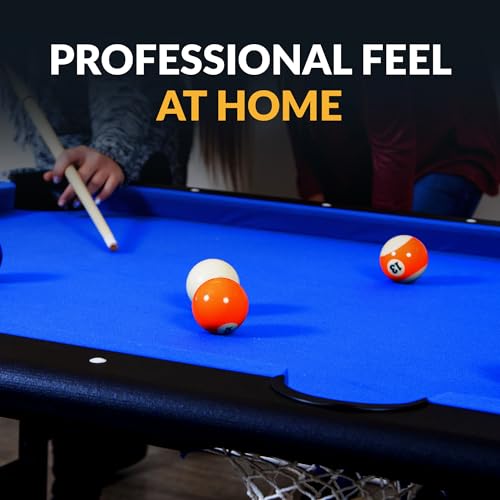 Hathaway Regulation Pool Balls Billiard Set of 16 - Standard Pool Table Accessories with 7 Striped, 7 Solid-Colored, a Black 8-Ball, and a White Cue Ball
