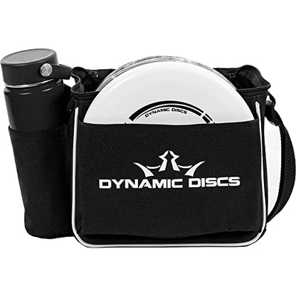 Dynamic Discs 3-Disc Golf Set with Bag | 1x Putter, Midrange & Driver + Cadet Shoulder Bag | Frisbee Golf Discs Set | Great for Beginners | Ideal Gifts & Accessories for Men w/Towel & Mini (Black) - color: Black