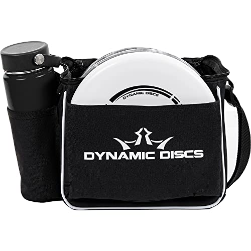 Dynamic Discs 3-Disc Golf Set with Bag | 1x Putter, Midrange & Driver + Cadet Shoulder Bag | Frisbee Golf Discs Set | Great for Beginners | Ideal Gifts & Accessories for Men w/Towel & Mini (Black) - color: Black