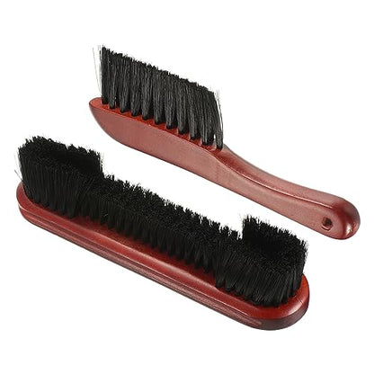 M METERXITY Billiard Pool Table Rail Brushes Set - Billiard Pool Snooker Accessories, Wood Handle Nylon Bristle - color: Burgundy