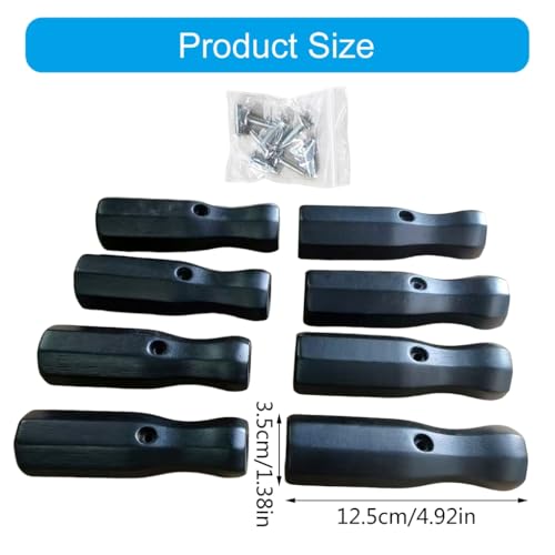 Table Soccer Handle, 8Pcs Wood Soccer Handle Grip Foosball Table Top Game Replacement Handle Part Foosball Accessories - color: natural wood color