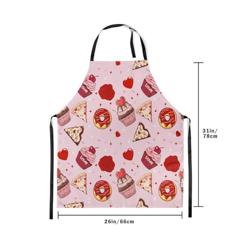 Castle Fairy Cute Rabbit Deer Kitchen Apron - color: Love Cake Pink