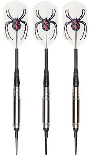 Silver Widow Soft Tip Tungsten Darts Smooth Barrel 18 Gram
