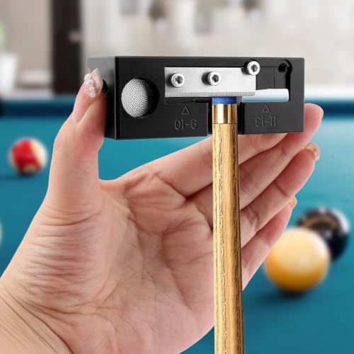 11 in 1 Billiards Pool Cue Tip Shaper, Portable Pool Cue Tips Repair Kit Pool Cue Tip Tool Professional Cue Stick Tool Kit for Replacement and Shaping Cue Tips