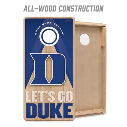 YouTheFan NCAA 2' x 4' Slogan Series Professional Wood Cornhole Game - color: Duke Blue Devils
