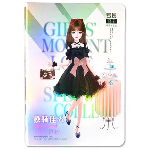 Magnetic Collecting Book,Paried with Magnetic Paper Doll for Use,Gift for 3+ Year Old Girls Toddler-Only Include Magnetic Collecting Book,Not Include Paper Doll Accessories - style: I-Magnetic Book