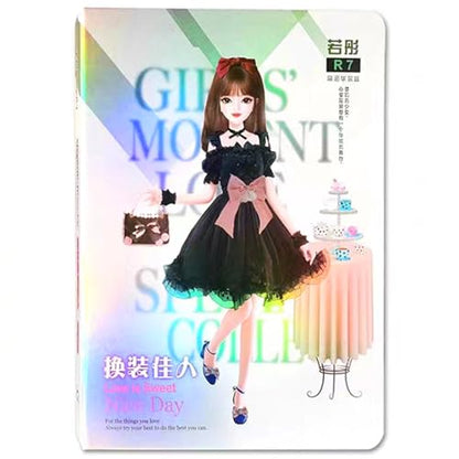 Magnetic Collecting Book,Paried with Magnetic Paper Doll for Use,Gift for 3+ Year Old Girls Toddler-Only Include Magnetic Collecting Book,Not Include Paper Doll Accessories - style: I-Magnetic Book