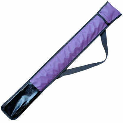 Pool Cue Case,1/2 Billiard Cue Bag,1X1 PU Billiard Stick Bag, 2-Piece Cue Pool Stick Carrying Case - color: Purple