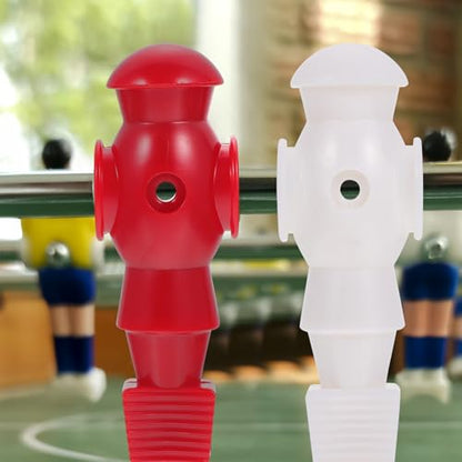 Homoyoyo 4pcs Foosball Man Statue Table Guys Figurine Robbot Man Soccer Games Player Mini Doll Figure Football Machine Accessories Replacement Parts Red Blue Black White - color: Red Blue Black White