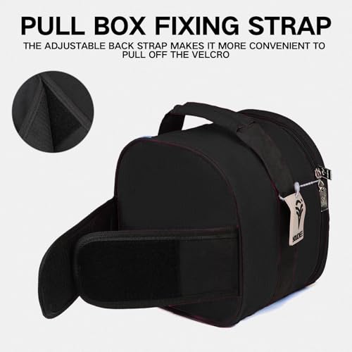 Compact Single Bowling Ball Tote Bag for Spare Ball, Lightweight One-Ball Bowling Bag with Built-In Ball Holder, Easy Carry Handle, Durable for Practice & League Play - color: Black