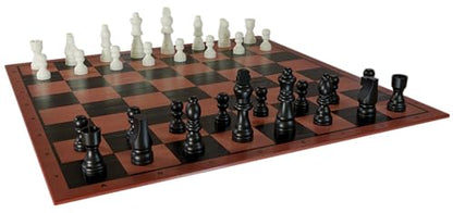 Pressman Premium Classics: Chess | Full-Size Folding Gameboard with Wooden Playing Pieces | 2 Players, Ages 8+